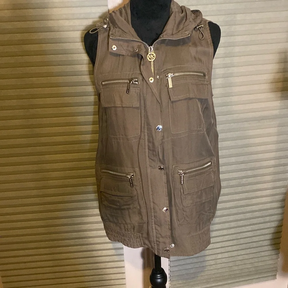Michael Kors Cargo Vest with hood